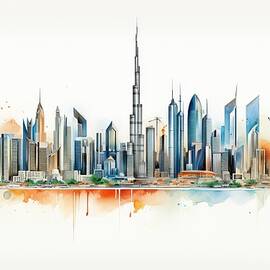 Dubai skyline - Dubai Radiance by Land of Dreams