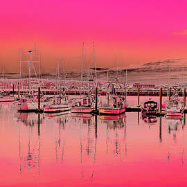 Early Morning at a Yaquina Bay Marina  by Bruce Block
