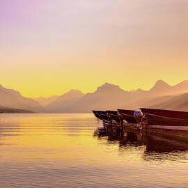 Early Morning on Lake McDonald - Glacier National Park by Adam Mateo Fierro