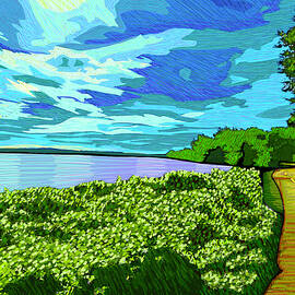 Early Morning On Mt. Vernon Trail by Rod Whyte