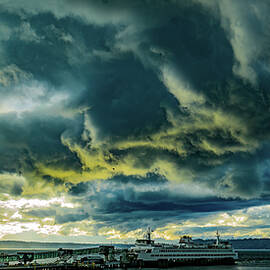 Edmonds Ferry Terminal Washington by Tommy Farnsworth
