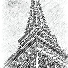 Eiffel Tower Las Vegas sketch by Tatiana Travelways