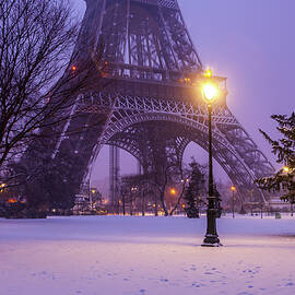 Eiffel Tower Snow by Serge Ramelli