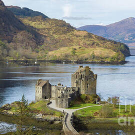 Eilean Donan Castle from a Distance - Dornie, Highland Scotland by Jeff Saunders