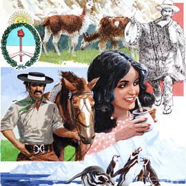 Emblems Of Argentina by Mel Crawford