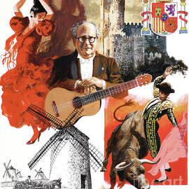 Emblems Of Spain by Mel Crawford