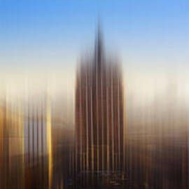 Empire State And New York Skyline Triptych by Stefano Senise