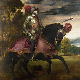 Equestrian Portrait of Charles V by Titian by The Luxury Art Collection