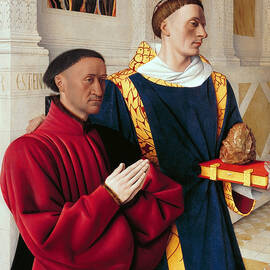 Etienne Chevalier with St.Stephen by Jean Fouquet  by The Luxury Art Collection