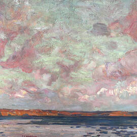 Evening, Georgian Bay, Lake Huron, Ontario by AY Jackson by Alexander Young A Y Jackson