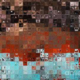 Exodus 33 14. Walk Peacefully With God. Abstract Christian Wall Art by Mark Lawrence