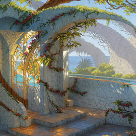 Exoplanet Files -  Balcony View by Eris And AI