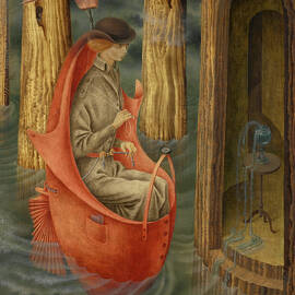 Exploracion de las fuentes del Rio Orinoco - Source of Orinoco by Remedios Varo by Remedios Varo