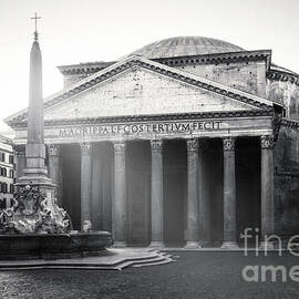 Exterior of the Pantheon in Rome Italy by Stefano Senise