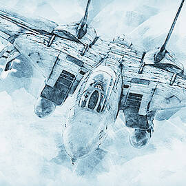 F-14 Tomcat - 15 by AM FineArtPrints