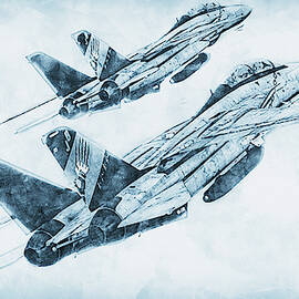 F-14 Tomcat - 18 by AM FineArtPrints