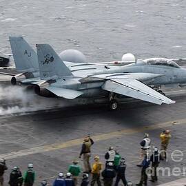 F14 Tomcat V F 31 Tomcatters Recording Last Deck Shoot by Antonios Valamontes