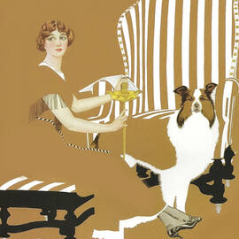 Fadeaway Girl - At the Parlor with Collie by Coles Phillips by Coles Phillips