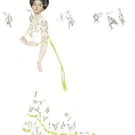 Fadeaway Girl - Chasing Butterflies by Coles Phillips by Coles Phillips