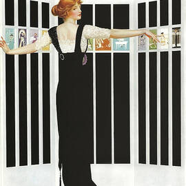 Fadeaway Girl - Folding Screen by Coles Phillips by Coles Phillips