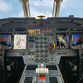 Falcon 900B Cockpit - Fine Art Aviation Photography by Dave Koch by Dave Koch - Aircraft Photography