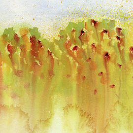 Fall Colors Along Jones Drive, Abstract Landscape by Elizabeth Reich