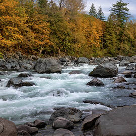 Fall on the Skykomish River by Ed Clark