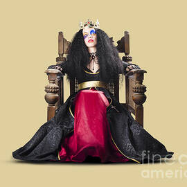 Fantasy queen on throne by Jorgo Photography