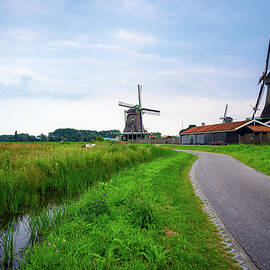 Farm houses and windmills of Zaanse Schans by Miroslav Liska