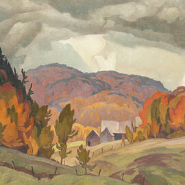 Farm on Kilmer Road, Quebec by A. J. Casson by Alfred Joseph A J Casson