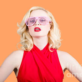 Fashion girl in retro sunglasses. Summer fashion by Jorgo Photography