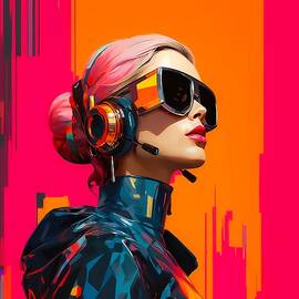 Fashion in a vibrant futuristic style No 1 by Andre Petrov