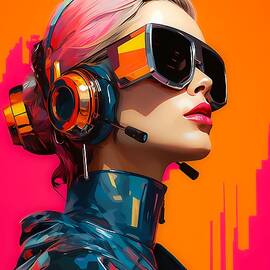 Fashion in a vibrant futuristic style No 2 by Andre Petrov