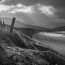 Fermoyle Strand in Black and White,  West Kerry Coastal Landscape by Mark Callanan