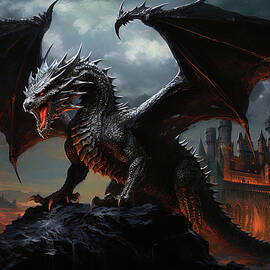 Fernyiges, the Lord of Black Dragons - 02 by AM FineArtPrints