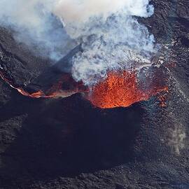 Fire from the air #3 by Christopher Mathews