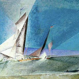 Fisher off the Coast by Lyonel Feininger by Lyonel Feininger