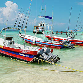 Fishing Boats Playa del Carmen by William Scott Koenig