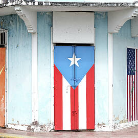 Flags on a Corner in Rincon, Puerto Rico by Richard Reeve
