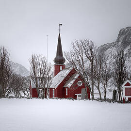 Flakstad Church, Norway by Charnwood Photography Fine Art
