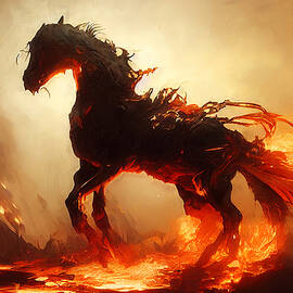 Flaming Horses, 08 by AM FineArtPrints