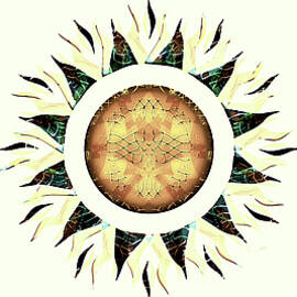 Flaming Metal Sun by David Manlove