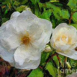 Floral Digital Painting by William Gunn