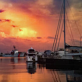 Twilight at Harbourage, St. Petersburg, Florida by Bonnie Colgan