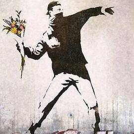 Flower Chucker by Banksy