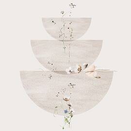 Flower Fountain Watercolor by Georgia Clare