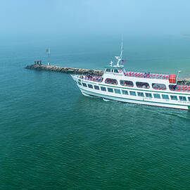 Fog Lifting in Falmouth  by Veterans Aerial Media LLC