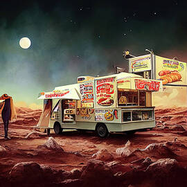Food Truck On An Alien World by Ron Weathers