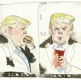 Former President's Mugshot Unearthed  by Barry Blitt