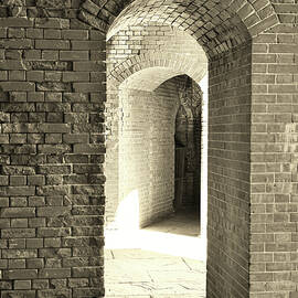Fort Delaware Brick Archway Passage by Richard Reeve
